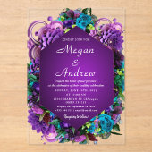 BRUILOFT Acryl Uitnodigingen (Voorkant)