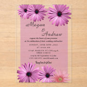 BRUILOFT Acryl Uitnodigingen (Voorkant)