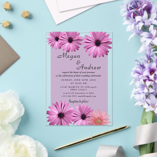 BRUILOFT Acryl Uitnodigingen (Insitu (Huwelijk))