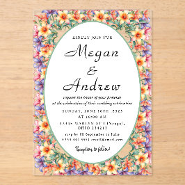 BRUILOFT Acryl Uitnodigingen