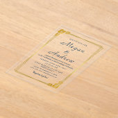 BRUILOFT Acryl Uitnodigingen (Laagn)