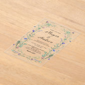 BRUILOFT Acryl Uitnodigingen (Laagn)