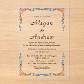 BRUILOFT Acryl Uitnodigingen (Voorkant)