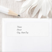 Bruiloft adres label Sjabloon (Insitu)