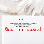 Bruiloft adres label Sjabloon (Insitu)