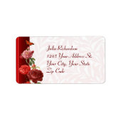 Bruiloft adresetiketten etiket (Voorkant)