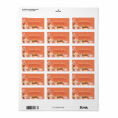 Bruiloft Adresetiketten Etiket (Full Sheet)