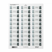 Bruiloft adreslabel - Evergreen Tree met sneeuw Etiket (Full Sheet)