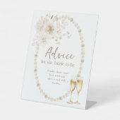 Bruiloft Advice Bord Reclamebord Met Voetstuk (Voorkant)