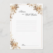 Bruiloft advies Goede wensen Suiker Snoep Rozen (Achterkant)