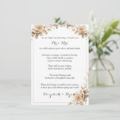 Bruiloft advies Goede wensen Suiker Snoep Rozen (Staand voorkant)