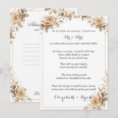 Bruiloft advies Goede wensen Suiker Snoep Rozen (Voorkant / Achterkant)