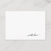 Bruiloft Advies & Well Wensen Kaart (Achterkant)