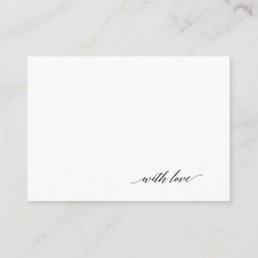 Bruiloft Advies & Well Wensen Kaart (Achterkant)