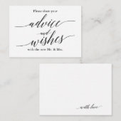 Bruiloft Advies & Well Wensen Kaart (Voorkant / Achterkant)
