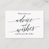 Bruiloft Advies & Well Wensen Kaart (Voorkant)