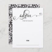 Bruiloft Advieskaart 'Rustic Modern We Do Script' (Voorkant / Achterkant)