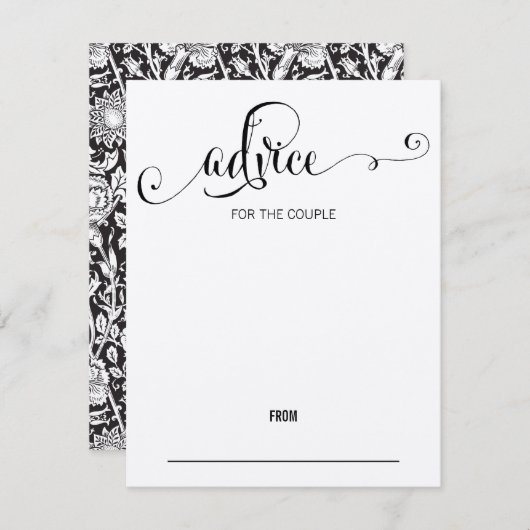 Bruiloft Advieskaart 'Rustic Modern We Do Script' (Voorkant / Achterkant)