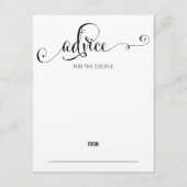 Bruiloft Advieskaart 'Rustic Modern We Do Script' (Voorkant)