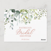 Bruiloft Advieskaarten met Groene Decoratie Briefkaart (Achterkant)