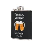 Bruiloft Afscheid Van Het Vrije Leven Bier Proost Heupfles (Links)