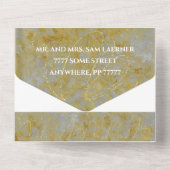 Bruiloft Alles Geen Een Uitnodiging Zilveren Voeri (Achterkant)