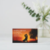 Bruiloft ambtenaar Schilderachtig Visitekaartjes (Staand voorkant)