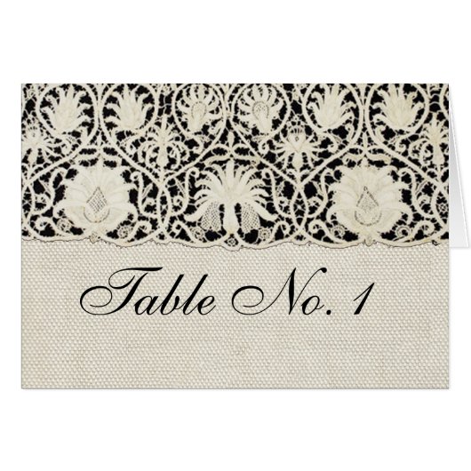 Bruiloft Antiek Kant Linnen Wit Classic (Voorkant Horizontaal)