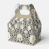 Bruiloft Antiek Kant Linnen Wit Classic  Bedankdoosjes (Voorkant Zijde)