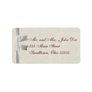 Bruiloft Antiek Kant Linnen Wit Classic  Etiket