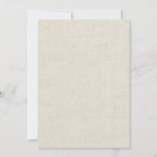 Bruiloft Antiek Kant Linnen Wit Classic Kaart (Achterkant)