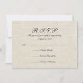 Bruiloft Antiek Kant Linnen Wit Classic  Kaart (Achterkant)