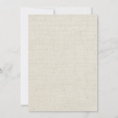 Bruiloft Antiek Kant Linnen Wit Classic Kaart (Achterkant)