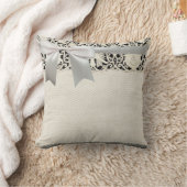 Bruiloft Antiek Kant Linnen Wit Classic Kussen (Deken)