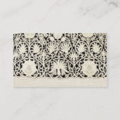 Bruiloft Antiek Kant Linnen Wit Classic  Plaatskaartje (Achterkant)