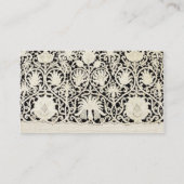 Bruiloft Antiek Kant Linnen Wit Classic Plaatskaartje (Achterkant)