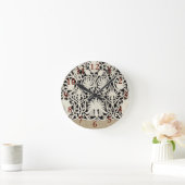 Bruiloft Antiek Kant Linnen Wit Classic  Ronde Klok (Huis)