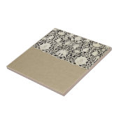 Bruiloft Antiek Kant Linnen Wit Classic  Tegeltje (Zijkant)