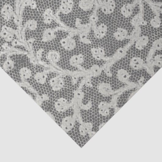 Bruiloft Antiek Kant Linnen Wit Classic  Tissuepapier (Detail)