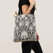 Bruiloft Antiek Kant Linnen Wit Classic Tote Bag (Dichtbij)