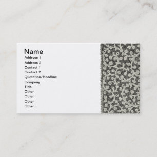 Bruiloft Antiek Kant Linnen Wit Classic  Visitekaartje