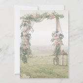 Bruiloft Arbor lantaarn bruiloft Elopement Kaart (Achterkant)