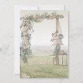 Bruiloft Arbor Lantern Vrijgezellenfeest Kaart (Achterkant)