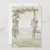 Bruiloft Arbour Lantern Save the Date (Achterkant)