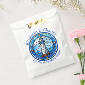 Bruiloft Avontuur Vuurtoren Zeilen Nautisch Bedankzakje (Gezegeld)