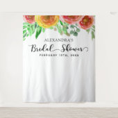 Bruiloft Backdrop - Bloemrijke Elegante Fotobooth Wandkleed (Voorkant)