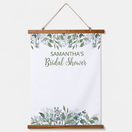 Bruiloft Backdrop Bord Bloemen Bladeren Hangend Wandkleed (Voorkant)