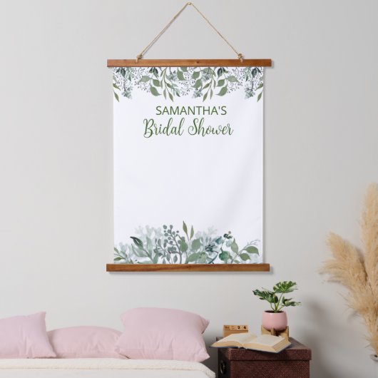 Bruiloft Backdrop Bord Bloemen Bladeren Hangend Wandkleed (Slaapkamer)
