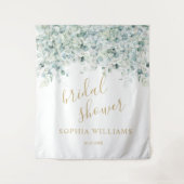 Bruiloft Backdrop - Eucalyptus Bladeren Wandkleed (Voorkant)