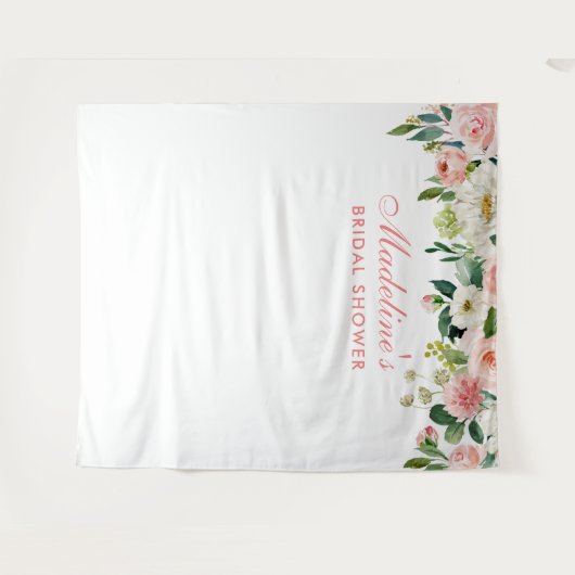 Bruiloft Backdrop Roze | Fotohokje Requisiet Wandkleed (Voorkant (horizontaal))